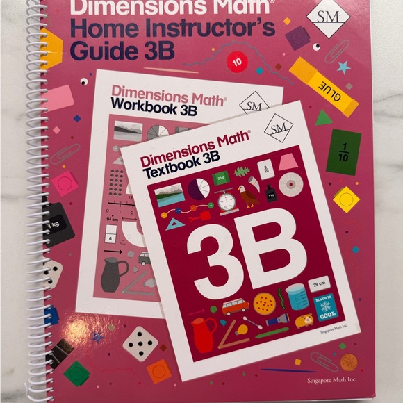 Dimensions Math 3A/3B Guide and Tests Set - Picture 2 of 5